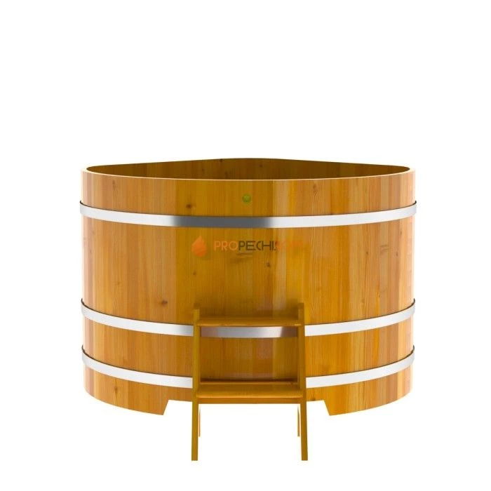 Купель BentWood угловая из натуральной лиственницы 1,37х1,37 Рустик