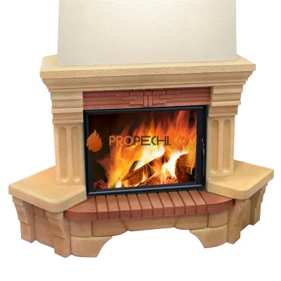 Облицовка каминная Белые Ночи угловая