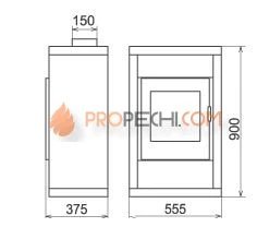 Печь-камин Thorma Horby