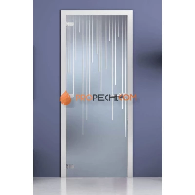 Стеклянная межкомнатная дверь DoorWood с рисунком Varna