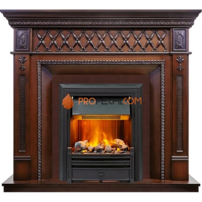 Каминокомплект Dimplex Alexandria - Махагон коричневый антик с очагом Brookline Black