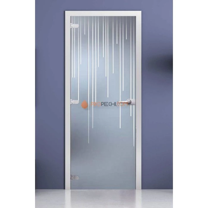 Стеклянная межкомнатная дверь DoorWood с рисунком Varna