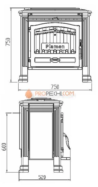 Печь-камин Plamen Tena N