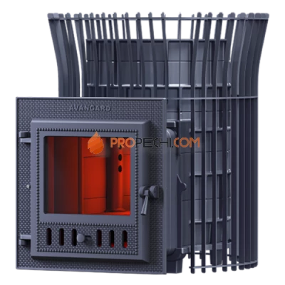 Чугунная печь для бани Гефест Авангард 24М в сетке Тюльпан