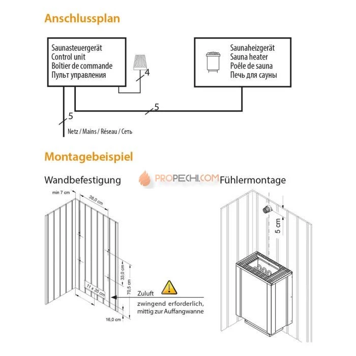 Электрическая печь EOS Filius W 7,5 кВт
