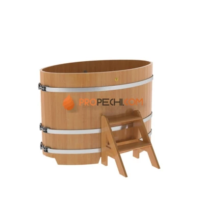Купель BentWood овальная из натуральной лиственницы 0,80х1,42
