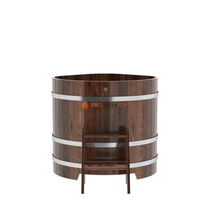 Купель BentWood угловая из мореной лиственницы 1,03х1,03