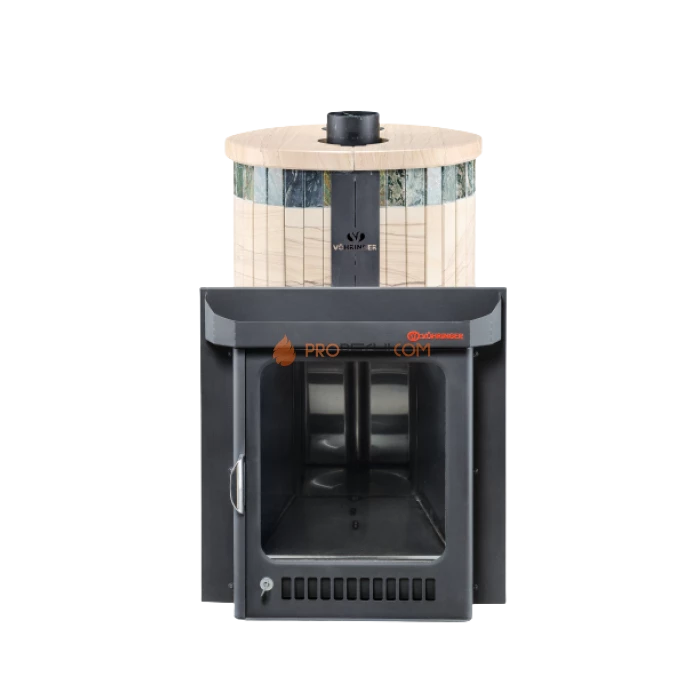 Дровяная печь для бани Ферингер Оптима до 28 м³ - Окаменевшее дерево перенесённый рисунок + Жадеит