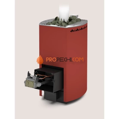 Дровяная печь для бани Теплодар Кубань-20 Л с АГГ-26П