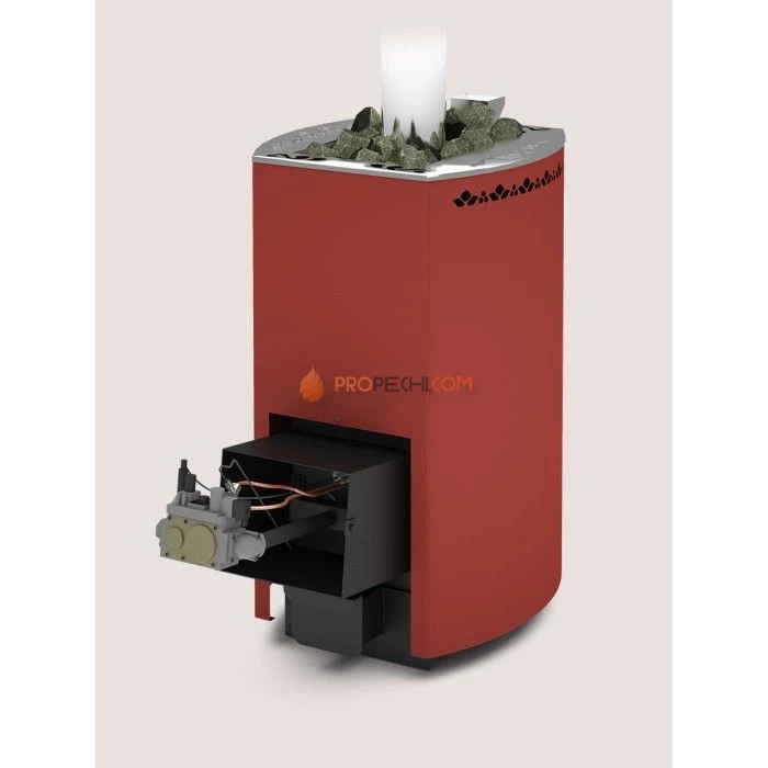 Дровяная печь для бани Теплодар Кубань-20 Л с АГГ-26П