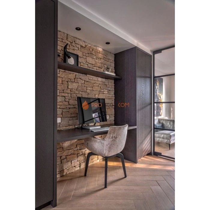 Панель из грубого камня Кварцит серо-коричневый (550х200мм) упак. (4шт/0,44м2)