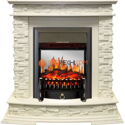 Каминокомплект Royal Flame Luzern - Слоновая кость с очагом Fobos FX M Black