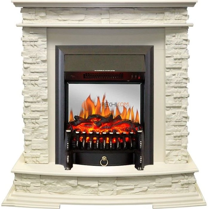 Каминокомплект Royal Flame Luzern - Слоновая кость с очагом Fobos FX M Black