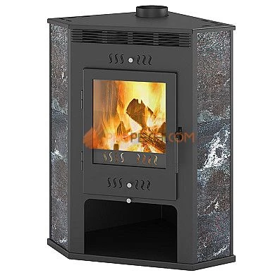 Печь-камин ASTON 11 кВт угловой (амфиболит)