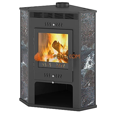 Печь-камин ASTON 11 кВт угловой (амфиболит)