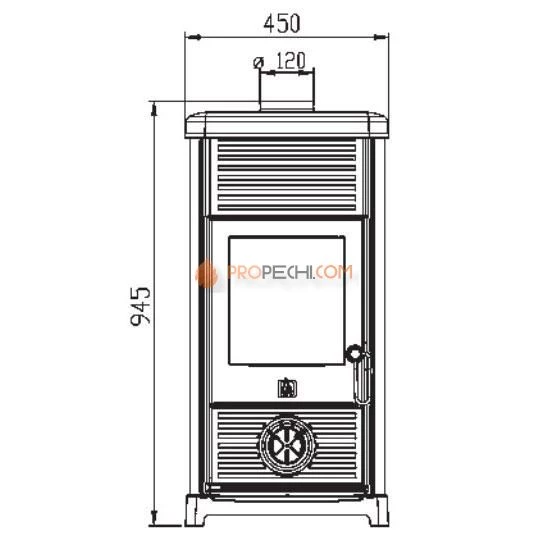 Печь-камин Plamen Maestral N бежевая