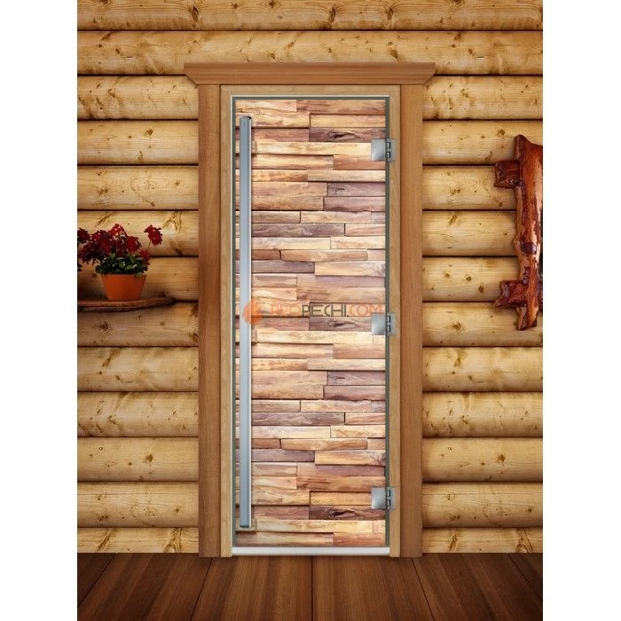 Дверь для бани DoorWood Престиж Фотопечать А053, 1900x700 мм