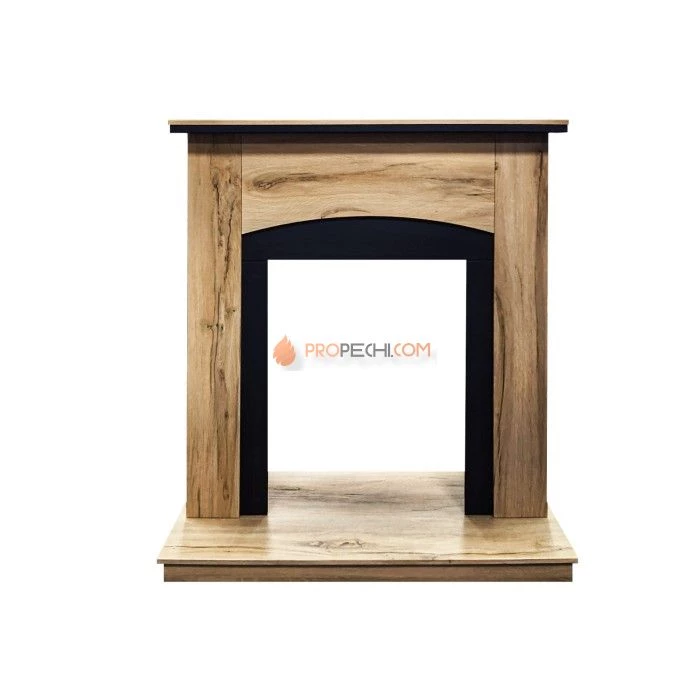 Каминокомплект Royal Flame Barcelona (разборный) - Дуб галифакс с очагом Fobos FX Black