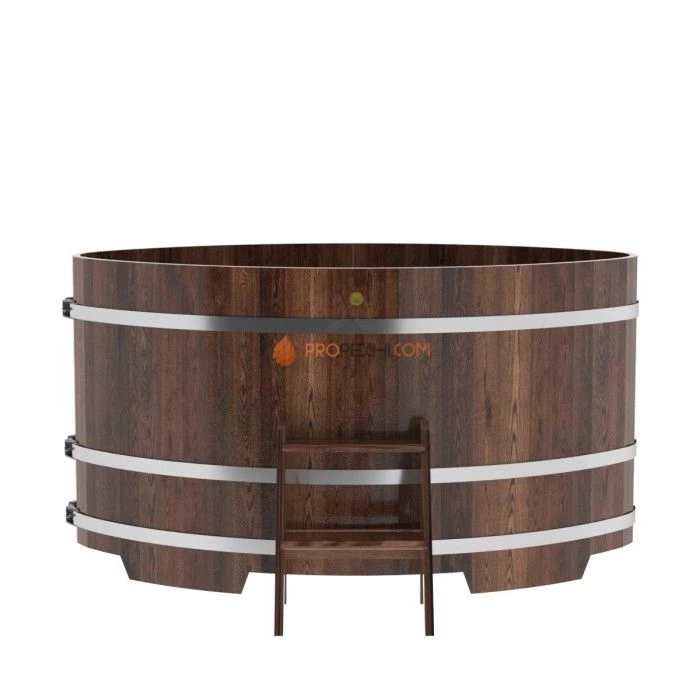 Купель BentWood овальная из мореной лиственницы 1,15х1,83