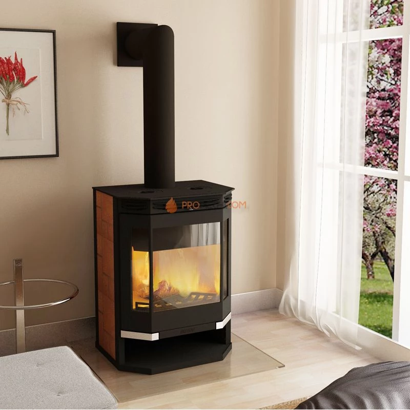 Печь-камин Мета Ангара12 с плитой