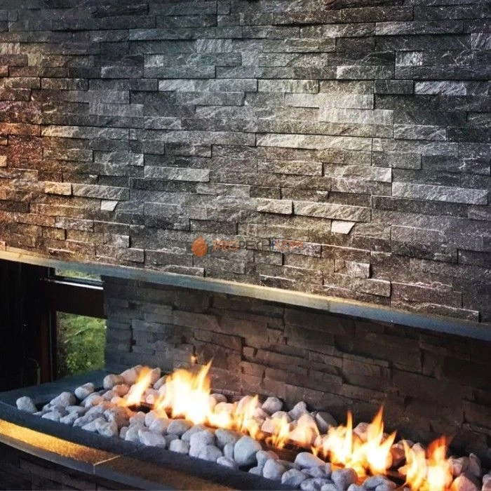 Панель Классик Кварцит Черный (600х150мм) упак. (7шт/0,63м2)