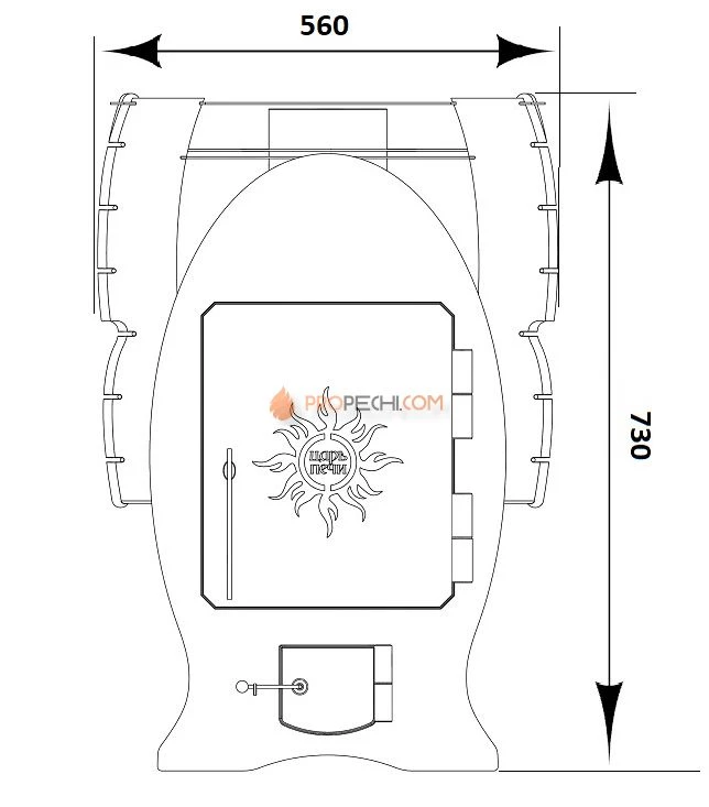 Банная печь Царь Печи Емеля ПЛЮС