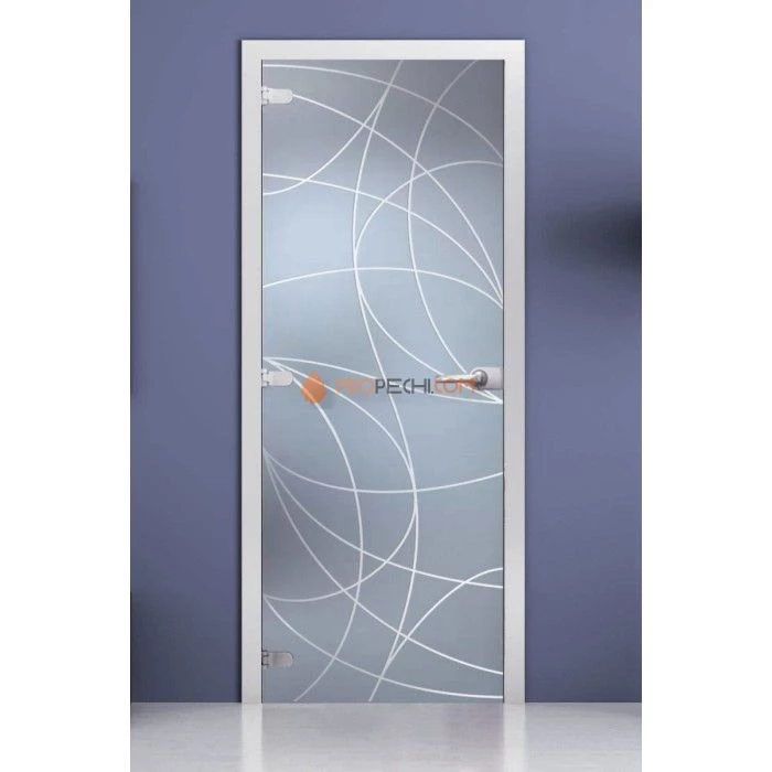 Стеклянная межкомнатная дверь DoorWood с рисунком Ottawa Матовая, 2000х800 мм