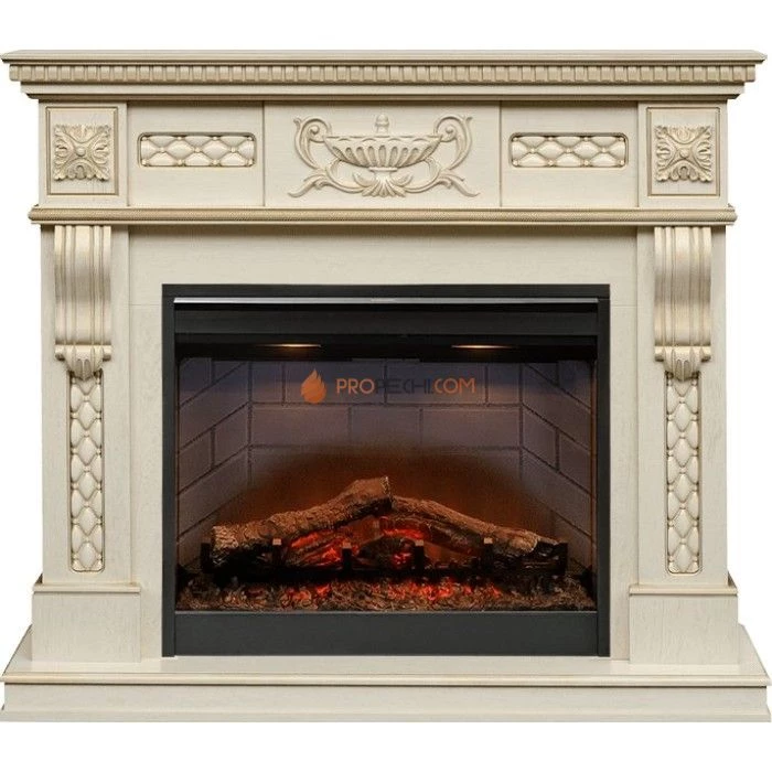 Каминокомплект Dimplex Corsica - Слоновая кость с патиной с очагом Symphony 26 inch DF2608-INT