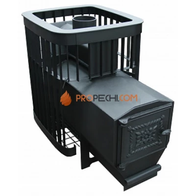 Дровяная печь для бани Варвара Каменка Мини удлиненная топка