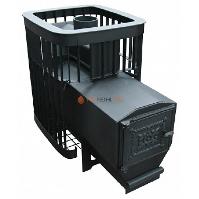 Дровяная печь для бани Варвара Каменка Мини удлиненная топка