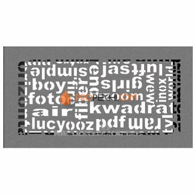 Вентиляционная решетка Kratki АВС 170х300 мм. графитовая (Дисконт)