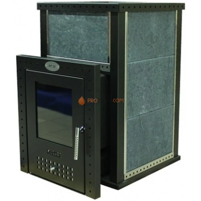 Дровяная печь для бани Klover RT 35 ( Талькомагнезит 30 мм)
