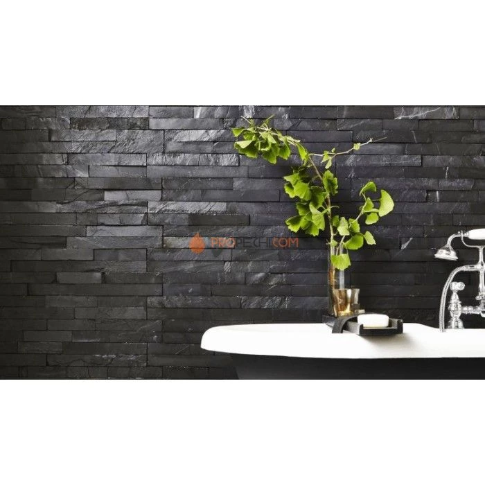 Панель Классик Сланец Черный (600х150мм) упак. (7шт/0,63м2)