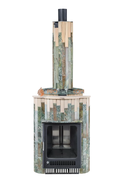 Банная печь Ферингер Малютка Жадеит + "Окаменевшее дерево"