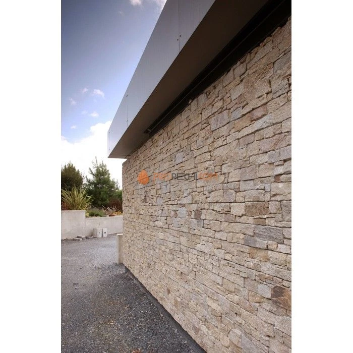 Панель из грубого камня Кварцит серо-коричневый (550х200мм) упак. (4шт/0,44м2)