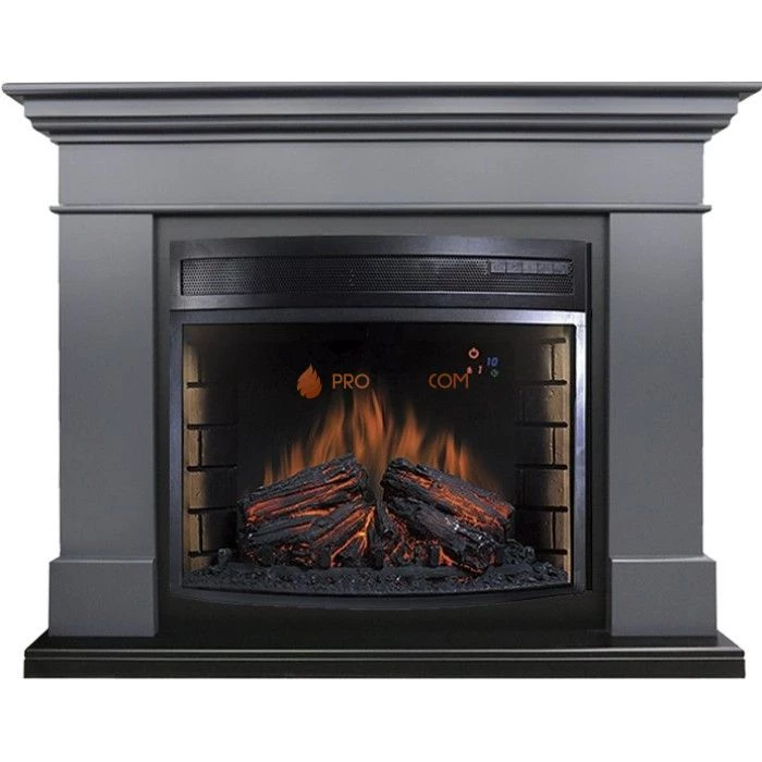 Каминокомплект Royal Flame California - Серый графит с очагом Dioramic 28 LED FX
