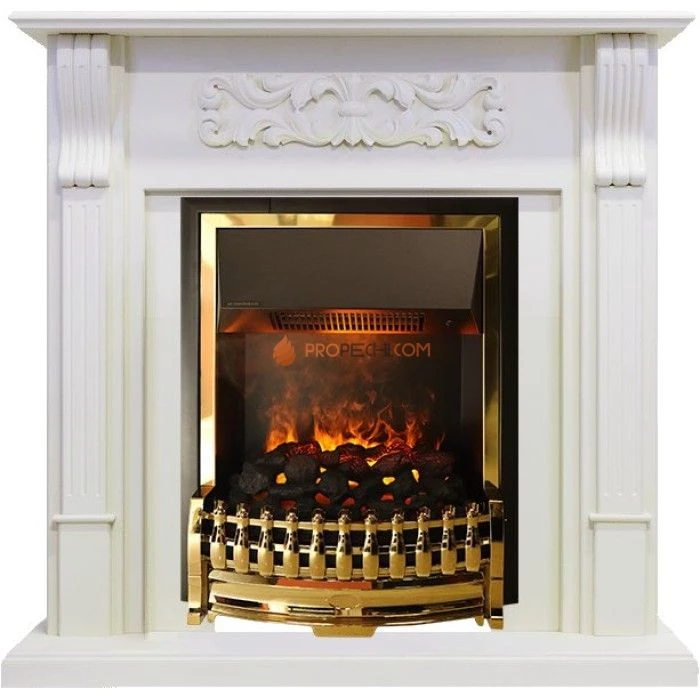 Каминокомплект Dimplex Venice - Фактурный белый с очагом Atherton