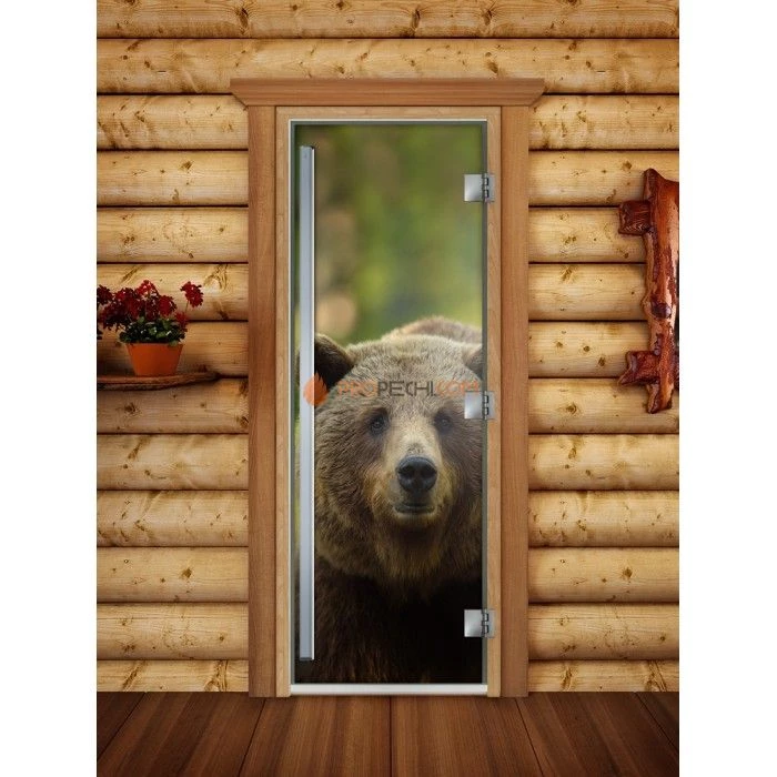 Дверь для бани DoorWood Престиж Фотопечать А065, 2000x800 мм