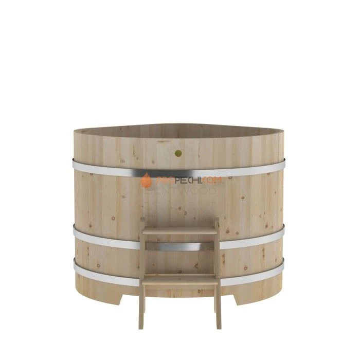 Купель BentWood угловая из кедра 1,31х1,31 стандарт