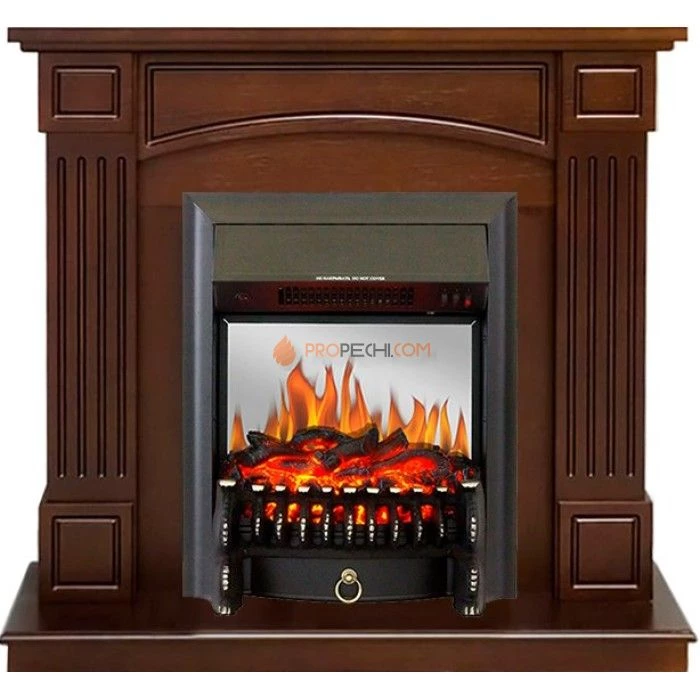 Каминокомплект Royal Flame Boston - Темный дуб (Высота 925см) с очагом Fobos FX M Black
