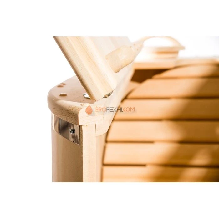 Фитобочка полулежачая НКЗ PREMIUM ЛЮКС из кедра, 115x78x140 см / 40 мм