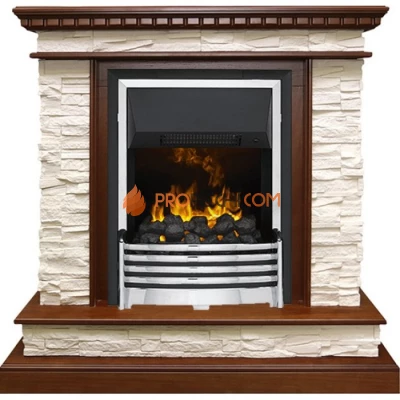 Каминокомплект Dimplex Calgary - Дуб / Сланец беженый с очагом Flagstaff