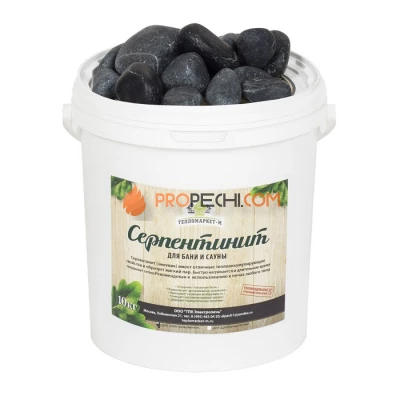 Камни Серпентинит шлифованный для эл. печей 20кг.