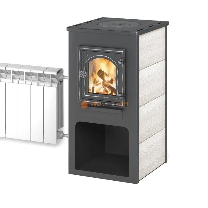 Камин ЭТНА (ДТ-4С) с плитой и т/о D115мм