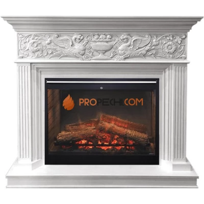 Каминокомплект Dimplex Palace - Белый с серебром с очагом Symphony 30 inch DF3020-INT