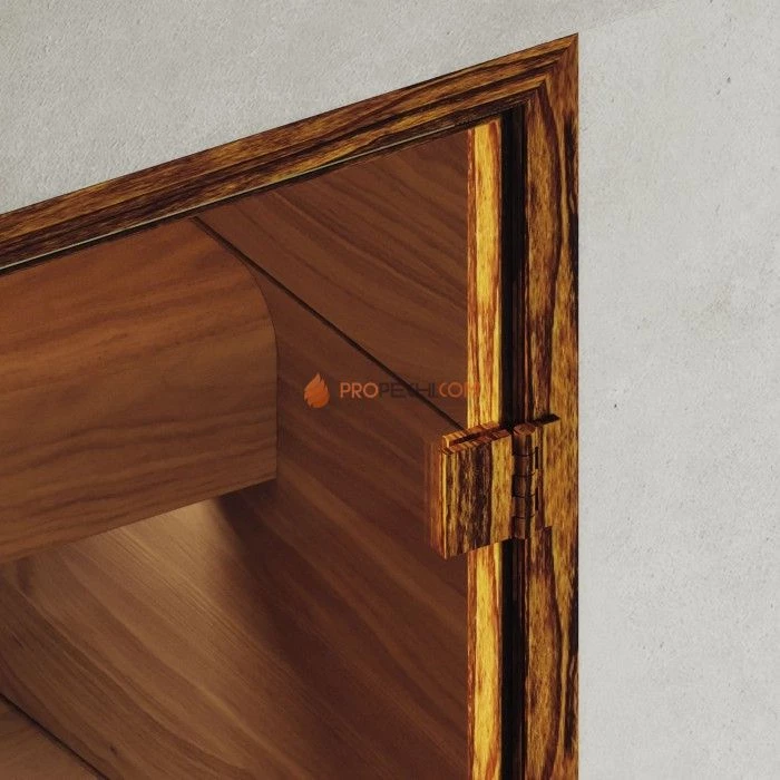 Дверь для хамама DoorWood АРТ Wood 92 Бронза, 2000x800 мм