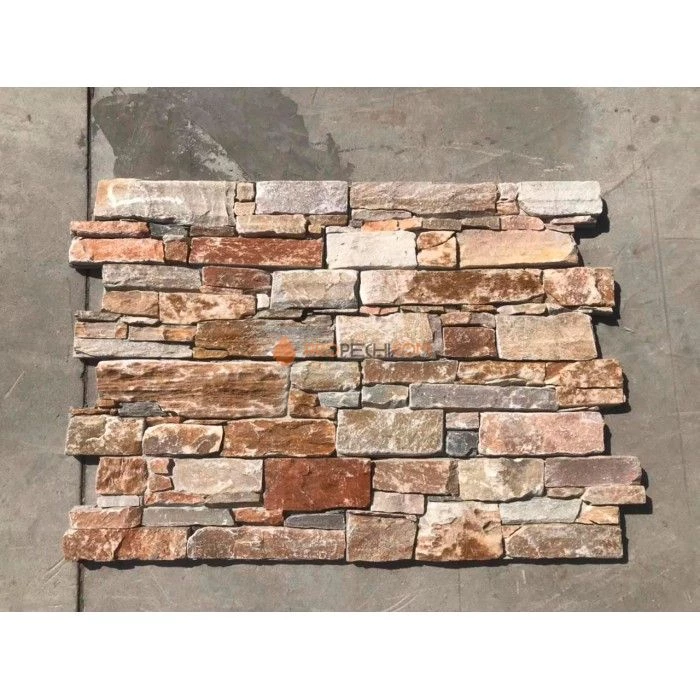 Панель из грубого камня Кварцит Бежевый (550х200мм) упак. (4шт/0,44м2)