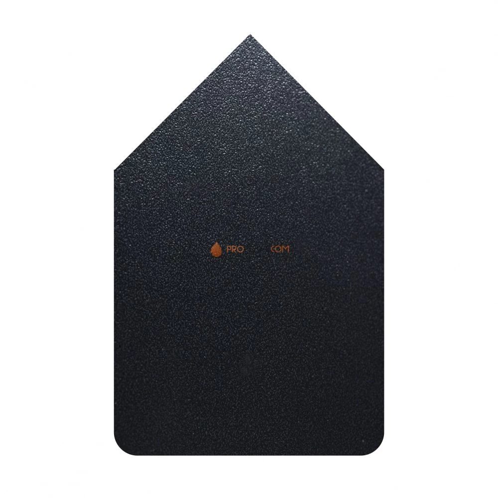 Лист притопочный стальной Ogner Угловой черный 1095x700