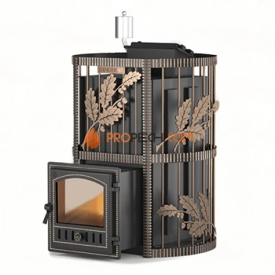 Дровяная печь для бани Эверест INOX 25 (280) Ковка