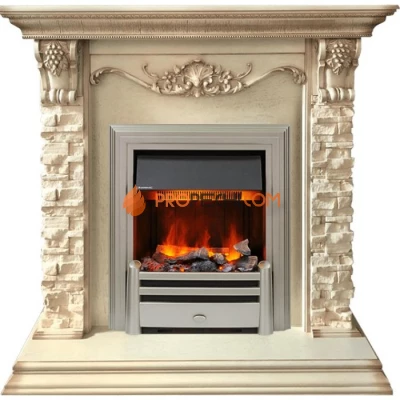 Каминокомплект Dimplex Adriana - Cлоновая кость с очагом Chesford